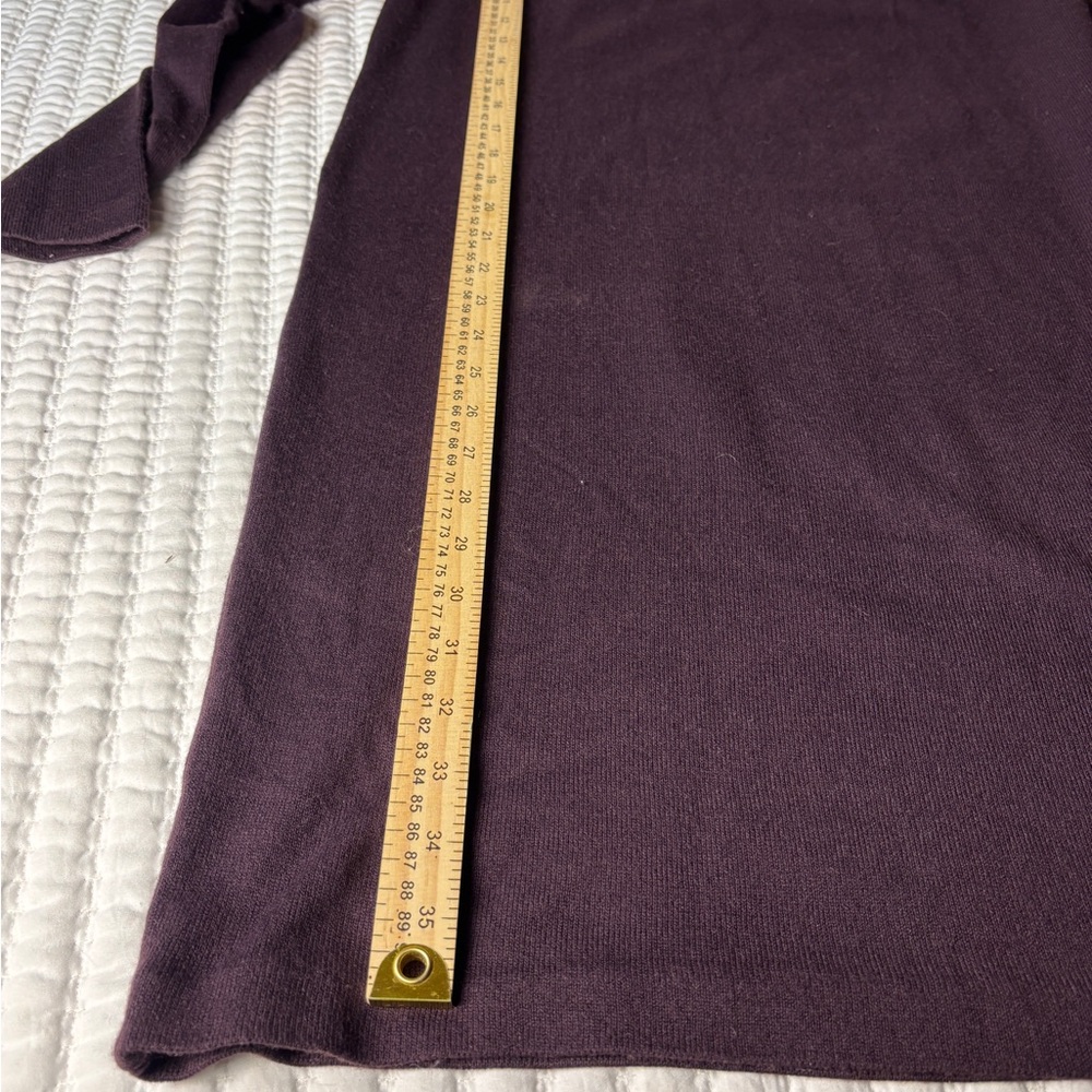 Saint Tropez West Embroidered Sweater Dress XL Purple Boho Cottagecore Winter - Picture 4 of 7